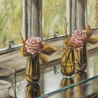 Roses-Still Life in Oils by Sabbi Gavrailov