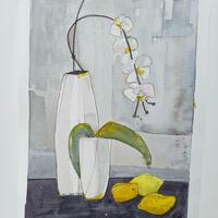'Zest of Life' by Chris Jones Watercolourist - it's nice to try abstract art!