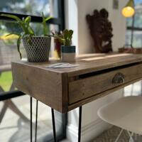 Slimline desk with drawer