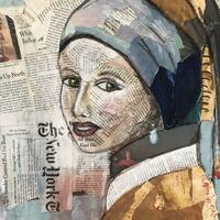 Girl with a Pearl Earring, collage
