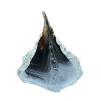 Svalbard Icy Mountain in Snow and Bronze by Alison Vincent Glass