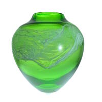 Moss Vase in Spring Green by Alison Vincent Glass