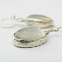 Anna K Baldwin custom moonstone drop earrings
