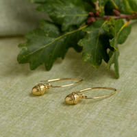 9ct gold acorn earrings