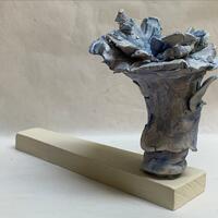Bouquet. Ceramic and wood.