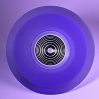 Purple acrylic topped bowl