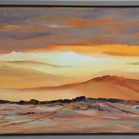 Evening Light - Dartmoor A demonstration piece in oil