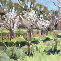 "Spring shout-out"/ blossom/ spring/ en plein air painting/ light in spring/