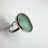 Sea Glass and Silver Rings and Jewellery