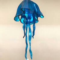 Fused glass jellyfish 