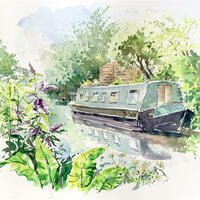 Watercolour_Grand Union Canal_Aylesbury Arm