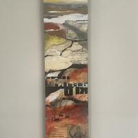 Mixed Media on board.76x20cm. SOLD