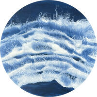 Crashing Waves II - Atmospheric seascape in resin