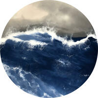 Rough Seas - Atmospheric seascape in resin