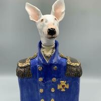 Admiral Sikes Bull Terrier Sculpture