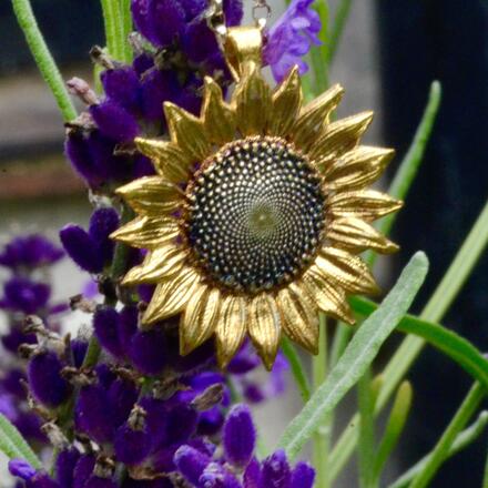 Vermeil sunflower jewellery