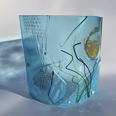 Kiln formed glass art by Sam Burke