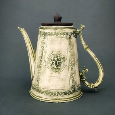 Chris Inder, Green Lidded Pot, Porcelain, Heritage Collection