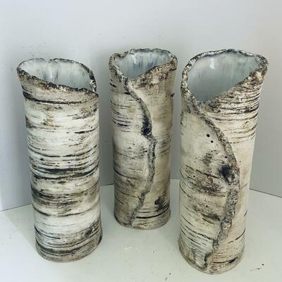 New, Birch tree inspired ceramic vases