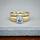 18ct Gold satin finished diamond engagement and wedding ring set by Roz Prest, Rosalyn's Emporium