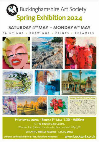 Buckinghamshire Art Society Spring Exhibition 2024 Poster