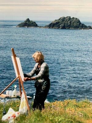 Susan Gray Painting In Cornwall