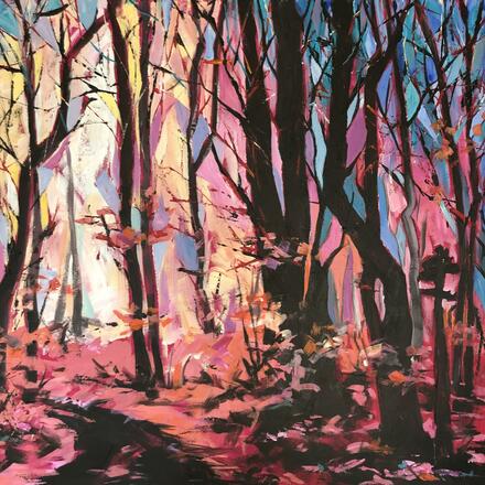 Forest Glow - painting by Susi London