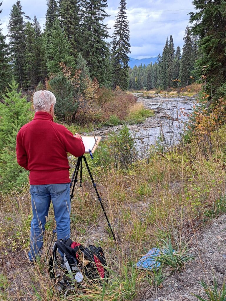 Graham Pellow at work