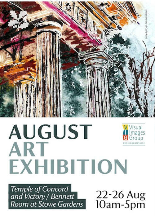 August Art Exhibition at Stowe Landscape Gardens poster