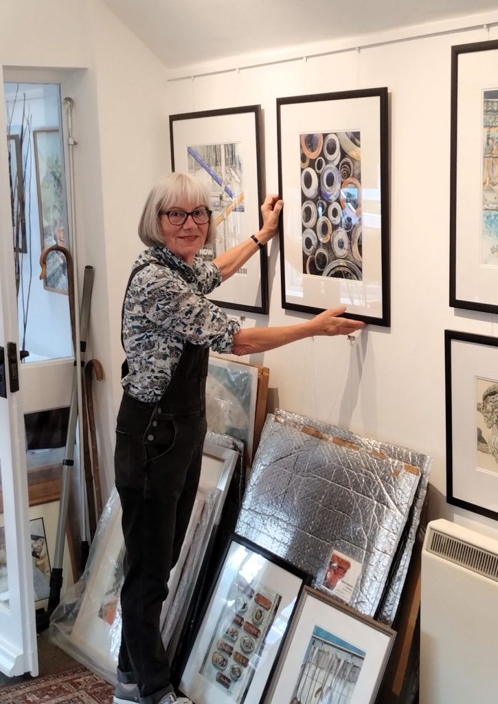 Diana Sheldon at work