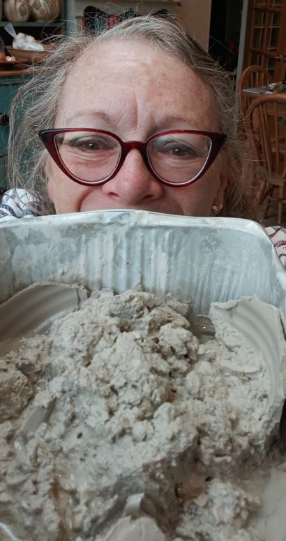 Mary Flowerdew at work