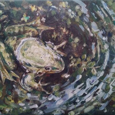 Carmen Carreira: In the Sun Dappled Pond ~ oil on canvas
