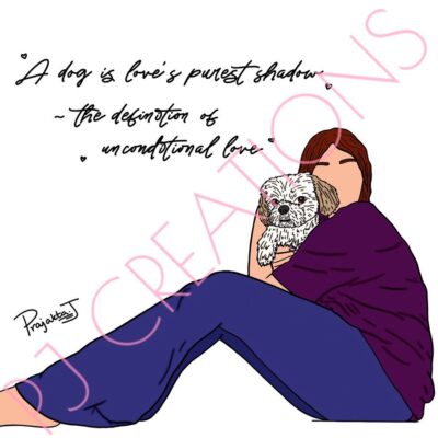 Prajakta Jyoti: "A Dog's Love" - Digital Art