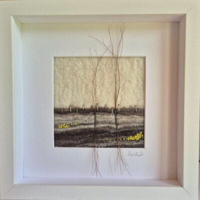 Heidi Fenn: British Wool with horsehair felted picture