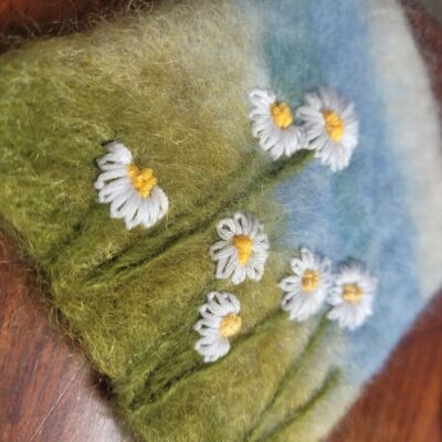 Where Inspiration Blooms: Needlefelt & embroidery picture