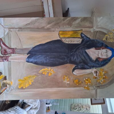 Anne Keleny: Oil painting: The Modern Sibyl