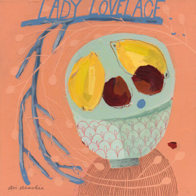 Ali Mackie: Wreaths Collection - Lady Lovelace - abstract botanical painting