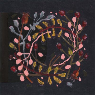 Ali Mackie: Wreaths Collection - Wallace - abstract botanical painting