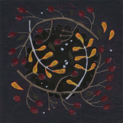 Ali Mackie: Wreaths Collection - Wilder - abstract botanical painting