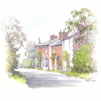 John Whitehead: The approach to Chackmore, a small village near Stowe.