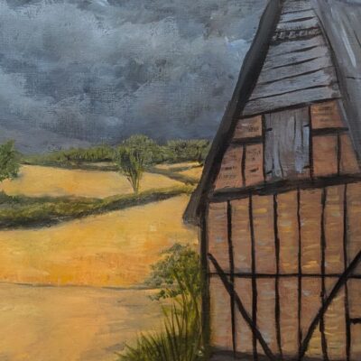Ruth Marsden: Fields and Barn - Acrylics