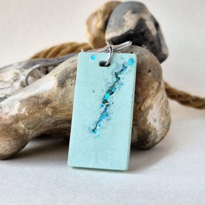 Heidi Fenn: Seafoam concrete pendant