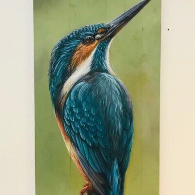 Michael Navarro: 'Hail to the King' - Oil on wood.