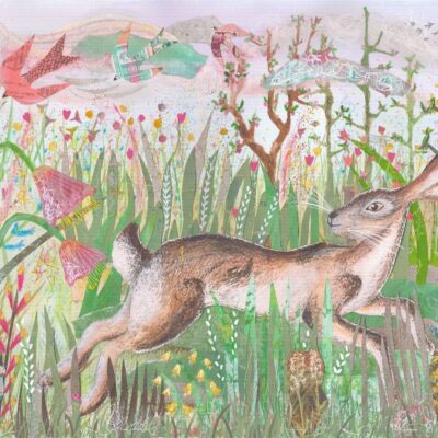 Hayley Noakes: Leaping Hare in a Meadow