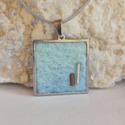 Heidi Fenn: British Romney wool pendant