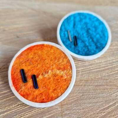 Heidi Fenn: Merino Wool brooch