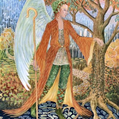 Madeleine Fletcher: Angel of Nurture.  Acrylic