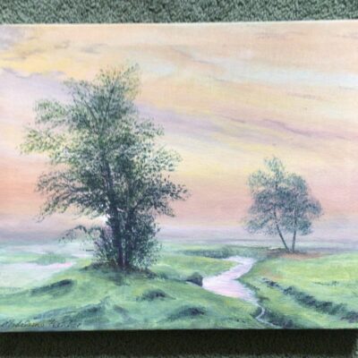 Madeleine Fletcher: Day Dawning.     Acrylic