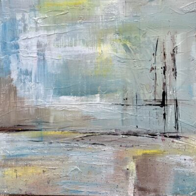 Karen Joy: "And Breath" framed acrylic on canvas : £150