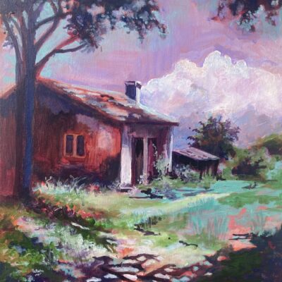 Diane Large: Fairytale house – acrylic on canvas
